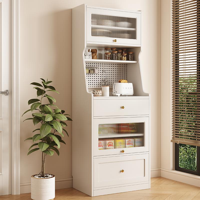 YV5约实木餐边3BLE柜小户型水家用现代简一体靠墙茶柜厨房储物柜