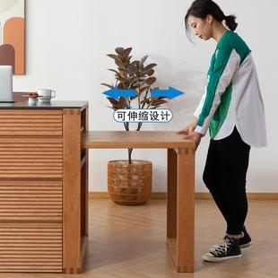 樱桃木柜开森岛台实木岩板厨房餐厅橱储吧物柜茶水柜碗BGB柜家用