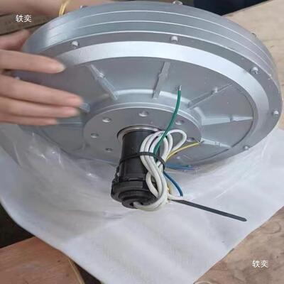 盘式低0速无铁芯发电机300转体积小低矩NPD1kw-20kw220扭v38v通用