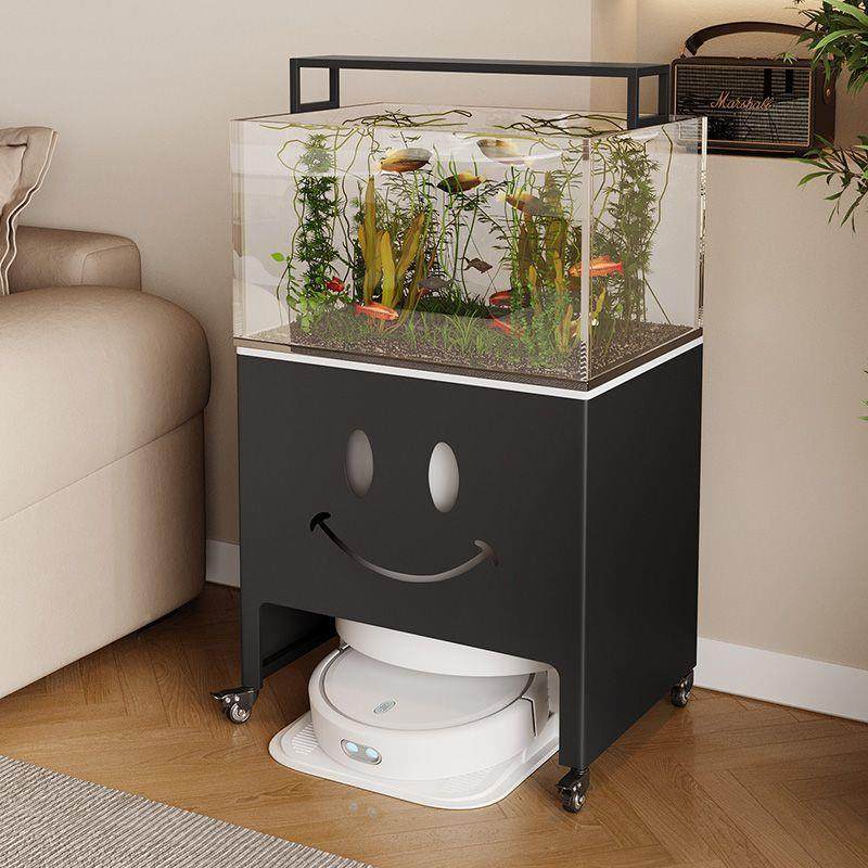 扫地机上方HGD遮置物人架带轮子扫地机器柜基站挡隐藏收纳柜沙发