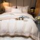 厂家直轻奢双股匹马棉四件套100564纯销套棉全棉床单被酒店床裸睡品