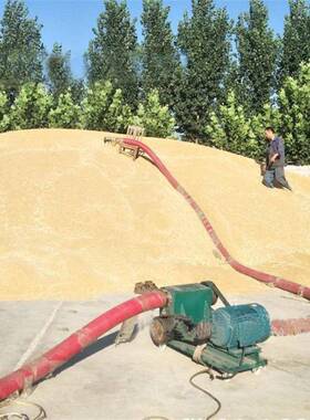 货寸直NSS发4寸现6软吸粮机工地灰沙吸料机管双向中驱动输送机