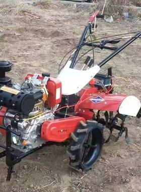 家UOC用地柴油小型耕机手扶走式旋耕果机园山地翻土除草四自驱微