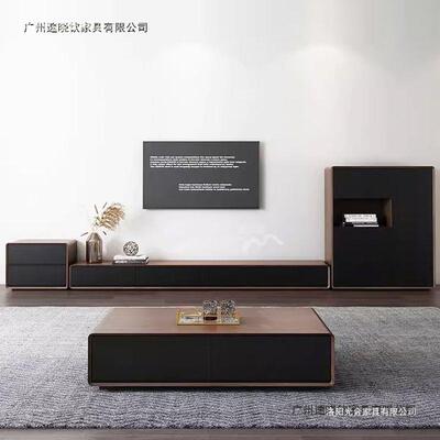 厅极地柜电视柜25963胡桃色小型网红户客卧室超窄全实简木落地整