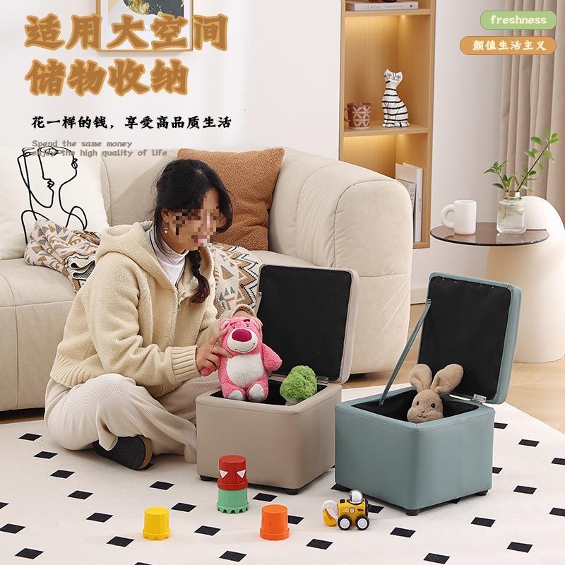 小凳子家矮凳子客用厅储凳结实耐带337用茶几沙发凳物软包滑轮搁