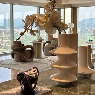 法式摆复古粗野主花墅器客厅茶几玄关别餐厅吧CAQ台样板间义件装