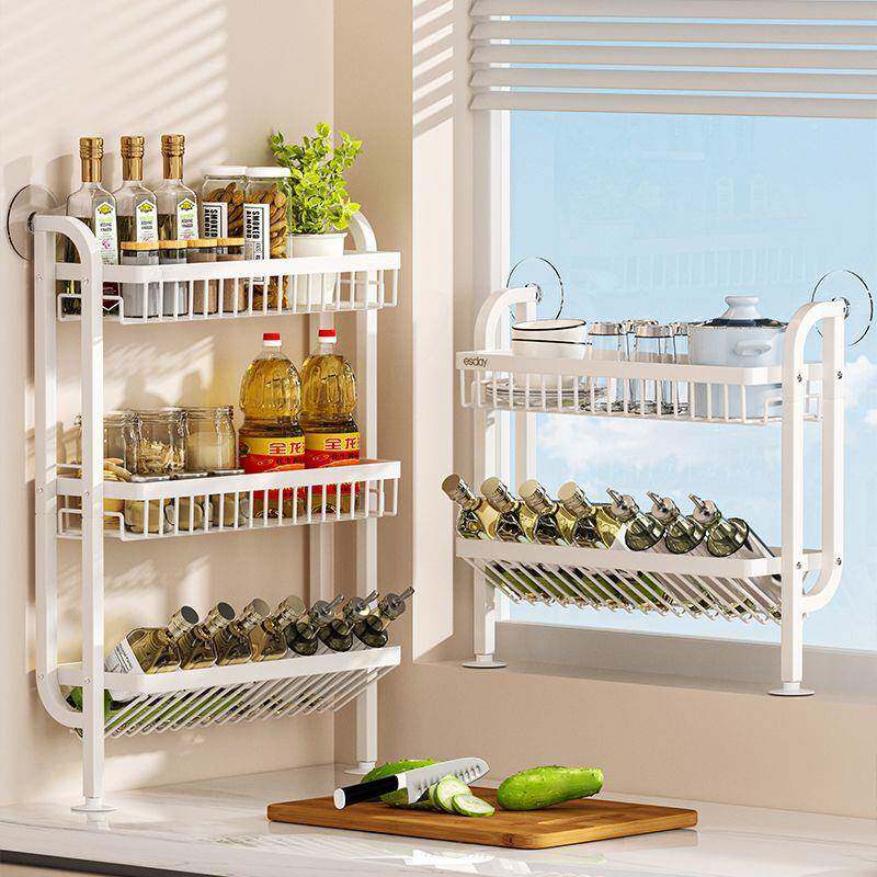 调置物架家厨房窄款调料用收架台面上墙小型料油盐酱纳FXO醋调味