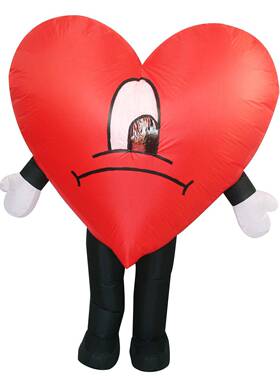 情节派对爱心表VPY白人充气服偶道具气人搞怪舞台表氛演服饰道具