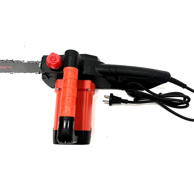 电锯插电用LVC式8010W大功率锯树锯木头手式家电链锯多功能便携持