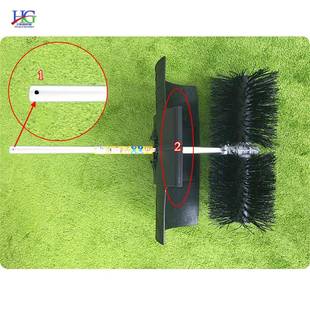 汽油人造草坪清扫机手推式 梳理草坪设61852圾备足球垃场网球场清理机