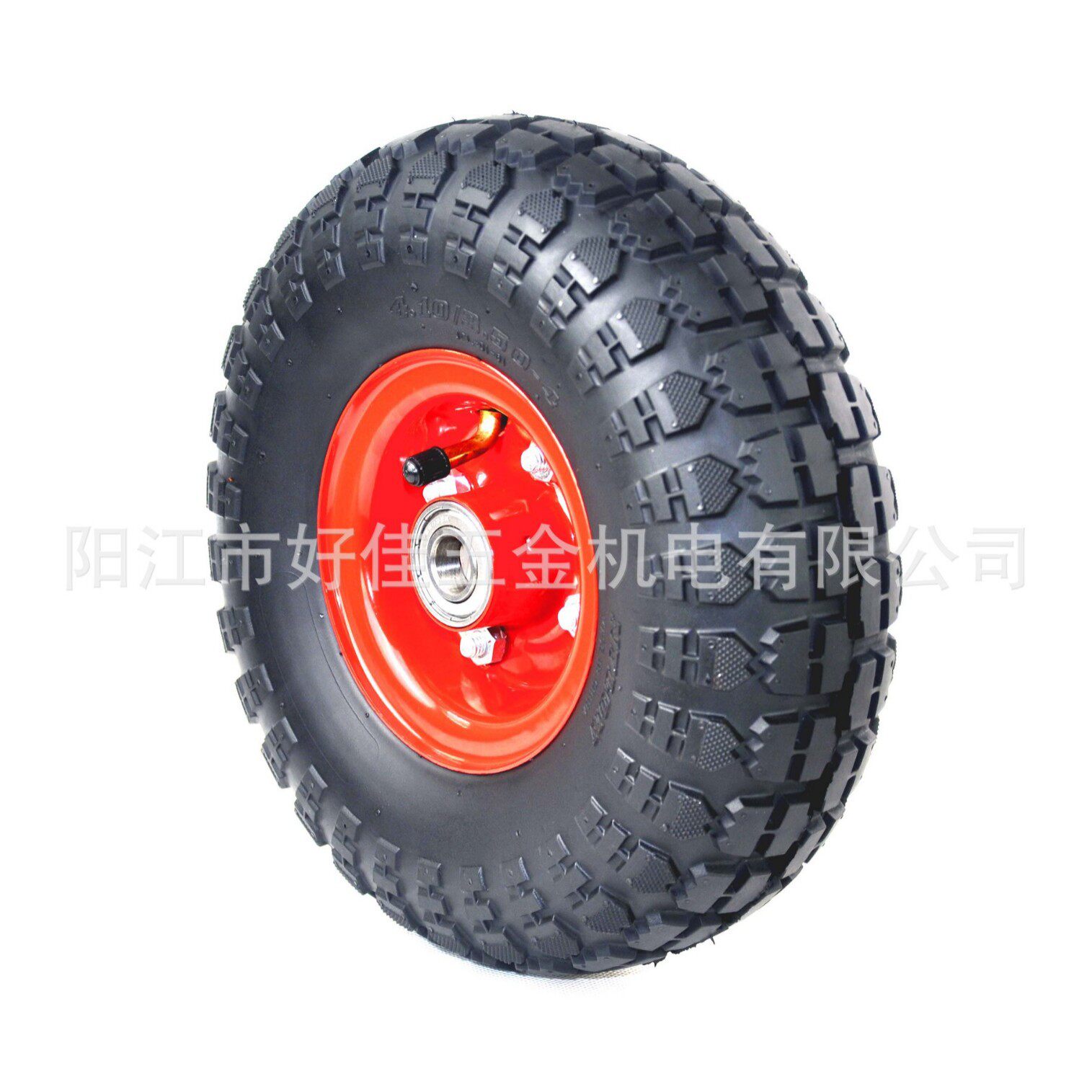 源头工厂产品4.10/3.50-4好佳牌高耐磨减震降噪充气脚轮