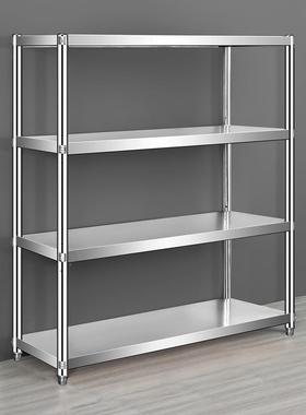 锈不钢四层置架微波炉厨房61336酒店饭收纳架家用阳店台加厚物定做