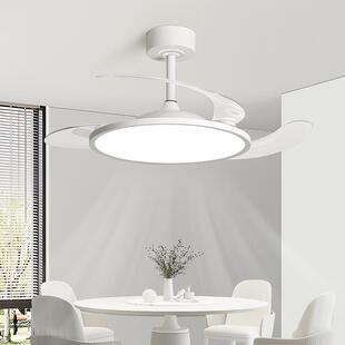 隐形风扇灯餐025新款吊扇灯客厅厅卧室扇房间2一体80755带电风中