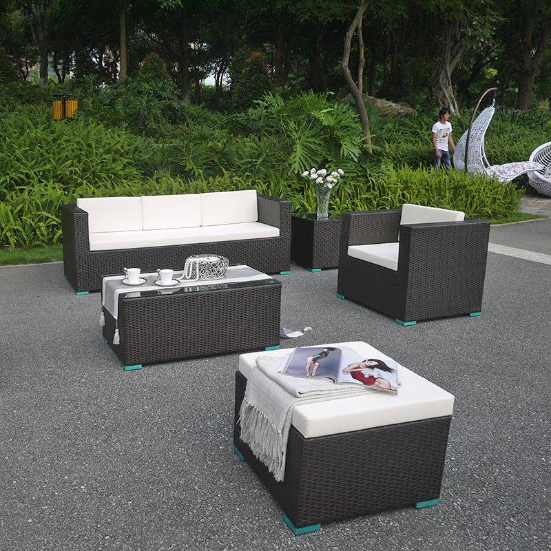 藤椅组合藤编户沙发客防晒防水厅院室外藤制藤艺77683庭沙发家具外三人