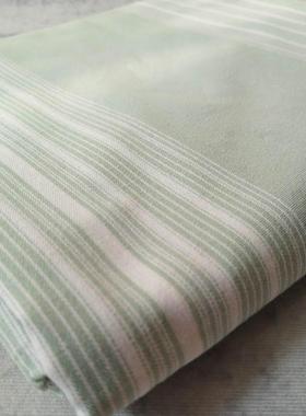 纯加厚老布EXQ床单单件100双全棉粗家用三件套四棉季条纹人单人学