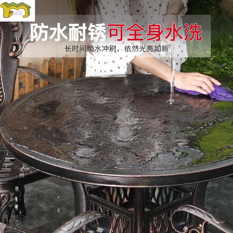 户外桌OXP椅院子庭院花园铸铝烧烤桌露烤炉天烧铁艺外室休闲碳烤