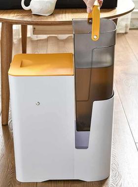 垃圾桶干湿分离茶用茶水家桶配件茶渣滤桶水分类办公85231室室厨房客厅