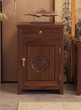 物新中式实边柜24442柜置柜客木厅电视立斗柜落地收纳柜卧室床头