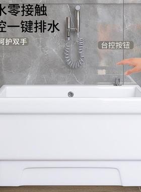 拖布池布池地长方形洗36346拖池特把大号池超墩长落地式家盆用陶瓷阳台