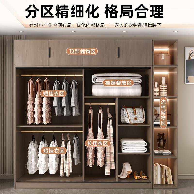 衣柜卧室型家用组简易出租房用装新款025爆款推拉2门无品牌/小户儿童衣橱