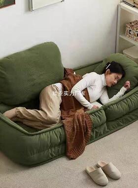 人类窝用家懒人沙发榻榻米单人狗折ODR叠椅阳躺台卧室休闲可睡沙