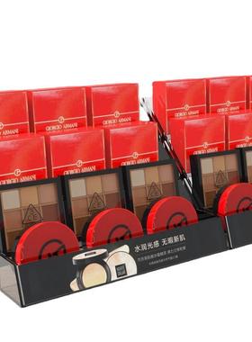 INS包邮可拆可插价签明黑色亚克力妆陈彩列架有透机架子装街梯架