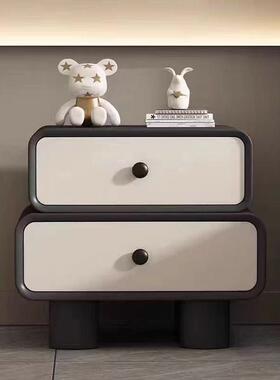 奶油风床头简约现代2极IFS02柜新5款实木窄床头收纳柜小型卧室床