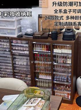 文具纳柜屉FFMa4收文件柜钢笔铅笔储物柜平底式抽多层美甲收纳柜