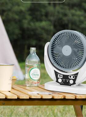 阳能可充电风扇户外便携式南东亚家用桌面台6太寸套装停KL-606扇