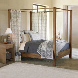 新中式架子床双人实木床1.8米四柱婚床 民宿拔步床卧室家具可定制