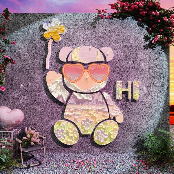 网红互动打卡拍照区布置室户外玫瑰花墙面装饰民宿小院造背景形象,家居饰品,文化墙贴,淘宝优惠券,粉丝福利购,淘宝优惠卷