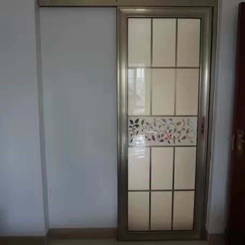 厂家供应 铝合金单趟门单吊门厨房书房厕所推拉门玻璃移门隔断门