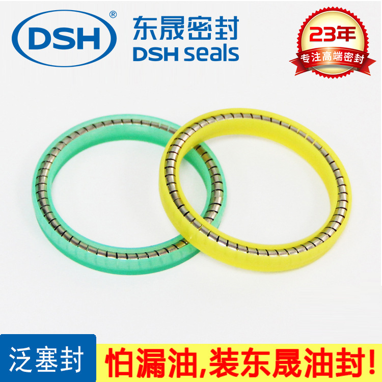 源头厂家弹簧泛塞封  东晟PTFE旋转V型密封圈增强型泛塞封 现货