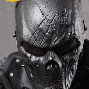 包邮M06全脸冬季防护骷髅面具男女骑行真人野战装备圣诞节面罩