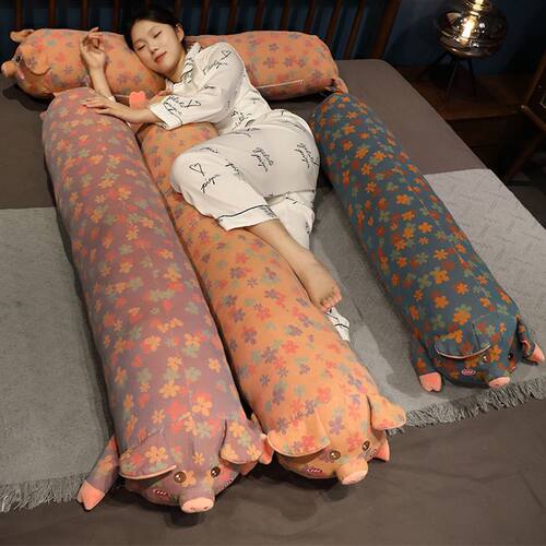 Long Pillow Case Neck Bolster Cylindrical Pillowcase夹腿侧睡