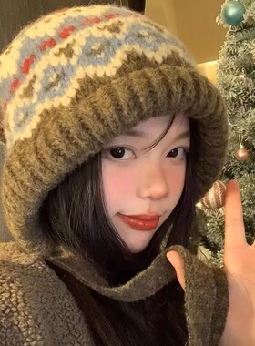Spring, autumn, and winter women's warm hats