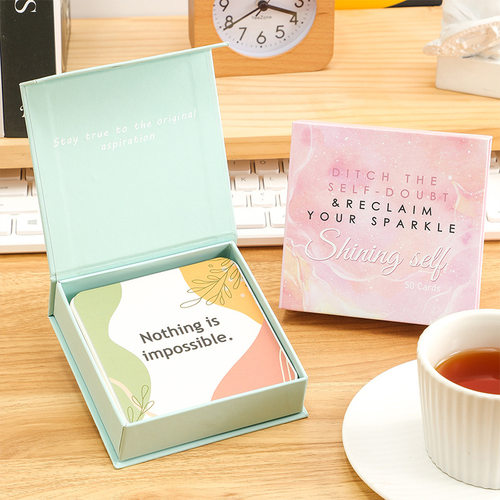 50pcs Colorful Motivational Card Interesting Positive Encour
