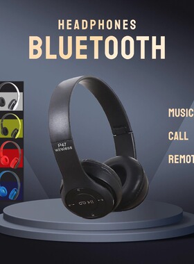 P47 Hands-free Wireless Headphones, Noise-Canceling Headphon