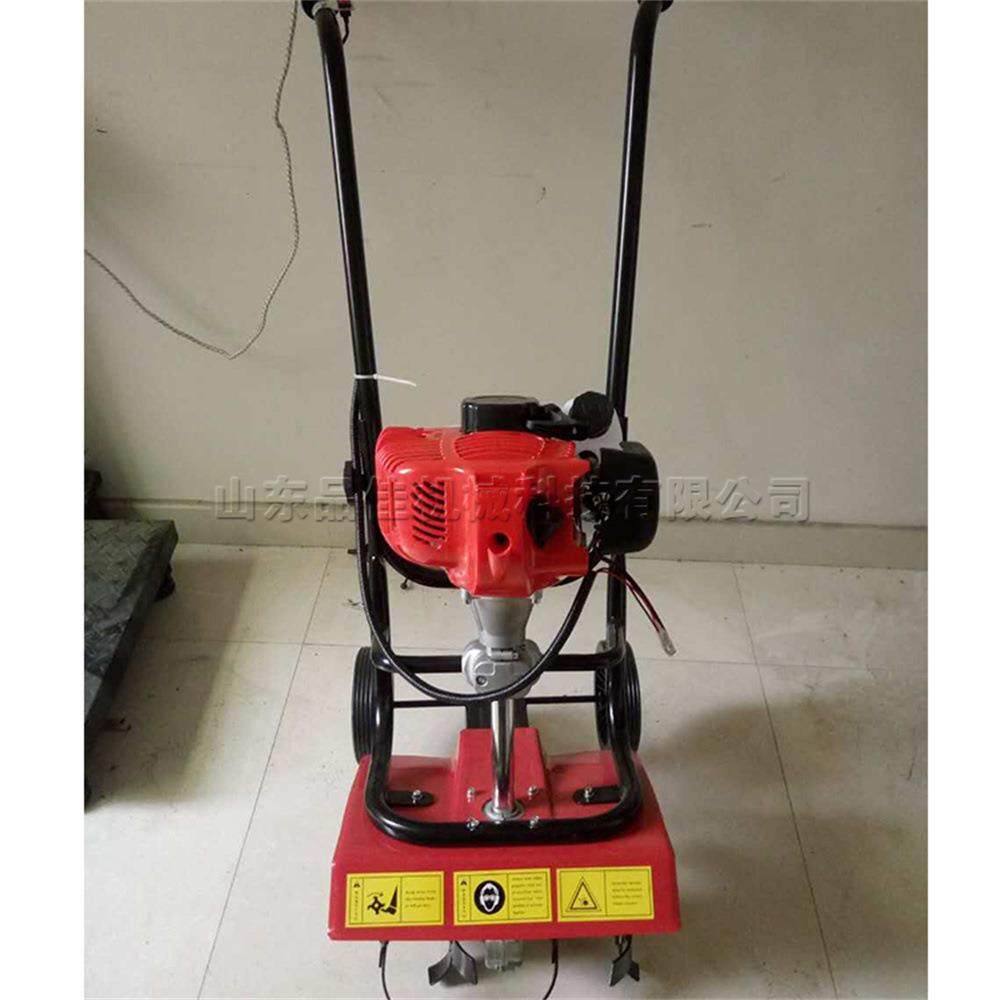 二冲程微耕机 便携式农用松土翻土机 手拉反冲式翻土犁地旋耕机