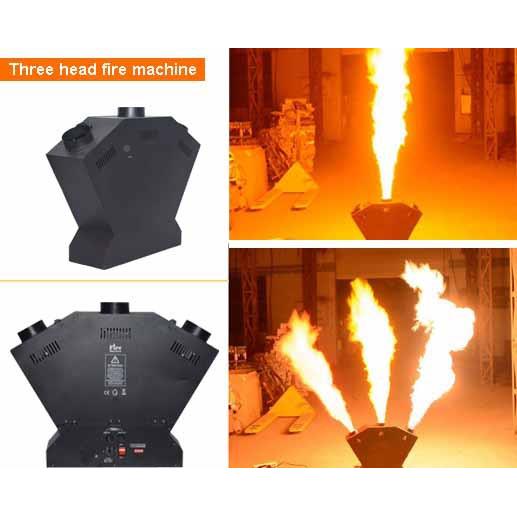 喷3头火火机焰机婚庆舞台演出头喷火机DMX5GS-FM0312喷三火机