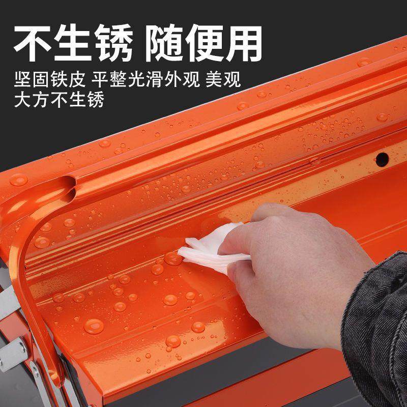 五金铁皮工具箱三层号折叠收纳特大QEA收多功汽能修纳箱