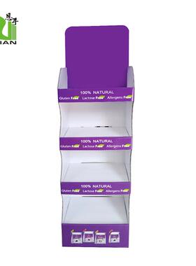厂纸家直销蓝莓饮料纸展架瓦楞承重饮料货架ENCD1806超示市卖场促