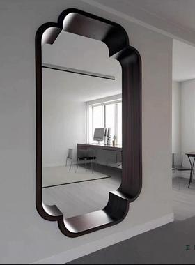 宋代小轩中中式实木海棠入户玄关花窗茶室窗新MPH断式隔墙装饰古