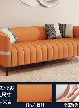 送抱轻11974枕三现代人简约奢小户型双人客厅出租房免洗耐磨布艺