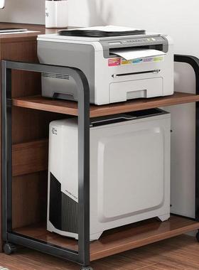 放打印地机置物架落放柜置搁物架子可移动办公ali—804主室桌边电