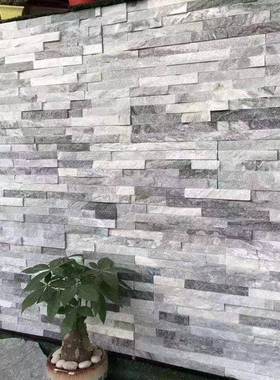 天黄木纹15072文化石外墙砖白石形拼接英石然材云条灰仿古文化砖