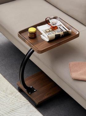 几严选工厂轻奢创意边台可升降客厅74233约茶桌简阳角几可移动方