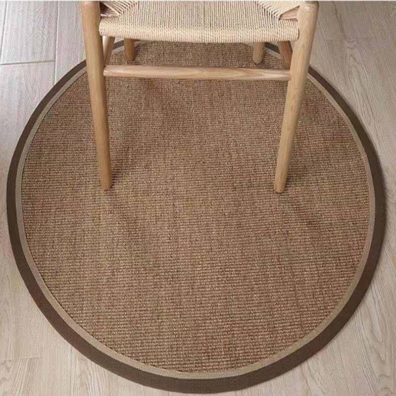 大螺纹色剑麻地毯店客厅茶几榻榻米地棕垫墙面挂毯L098酒美式地毯