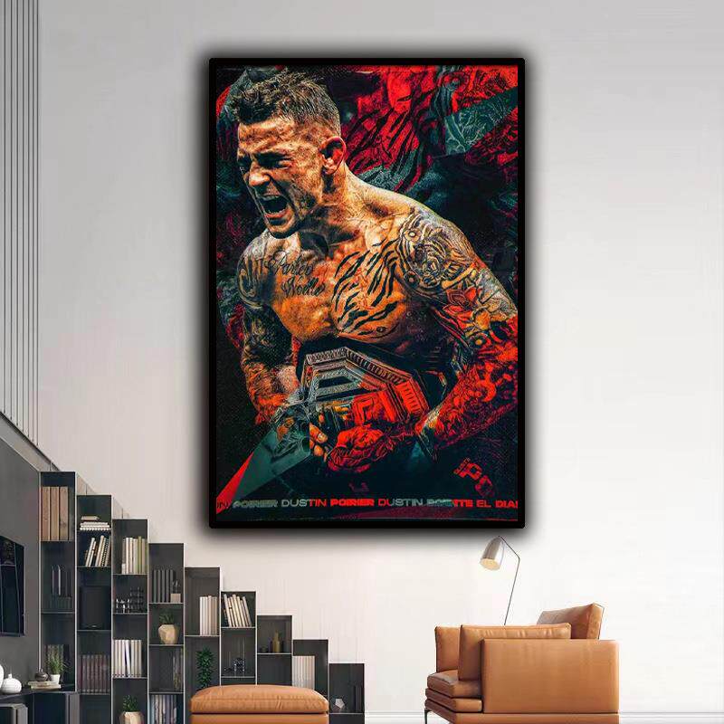 UFC武钻装石普瓦里尔挂画M击tb-73822MA综合格斗拳馆术馆饰画跆拳