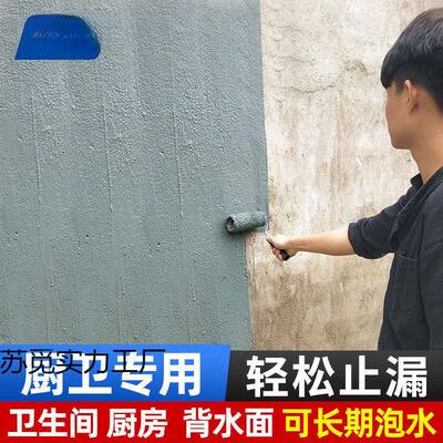 西补卫生间水哲涂料厨房柔合防一防水GGO材料室内厕所墙面地面漏